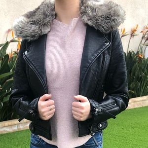 ❤️MAKE OFFER! Top shop Faux Leather Jacket